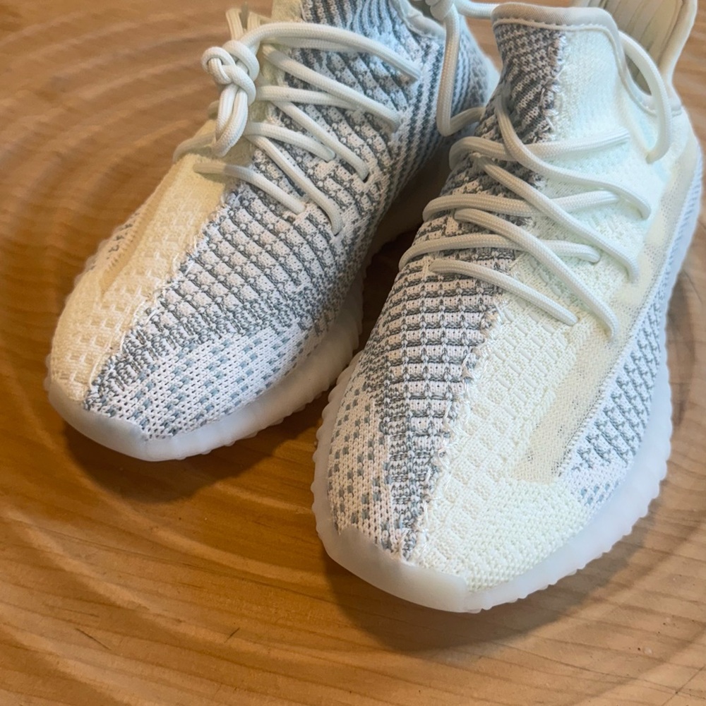 White and Gray Sneakers